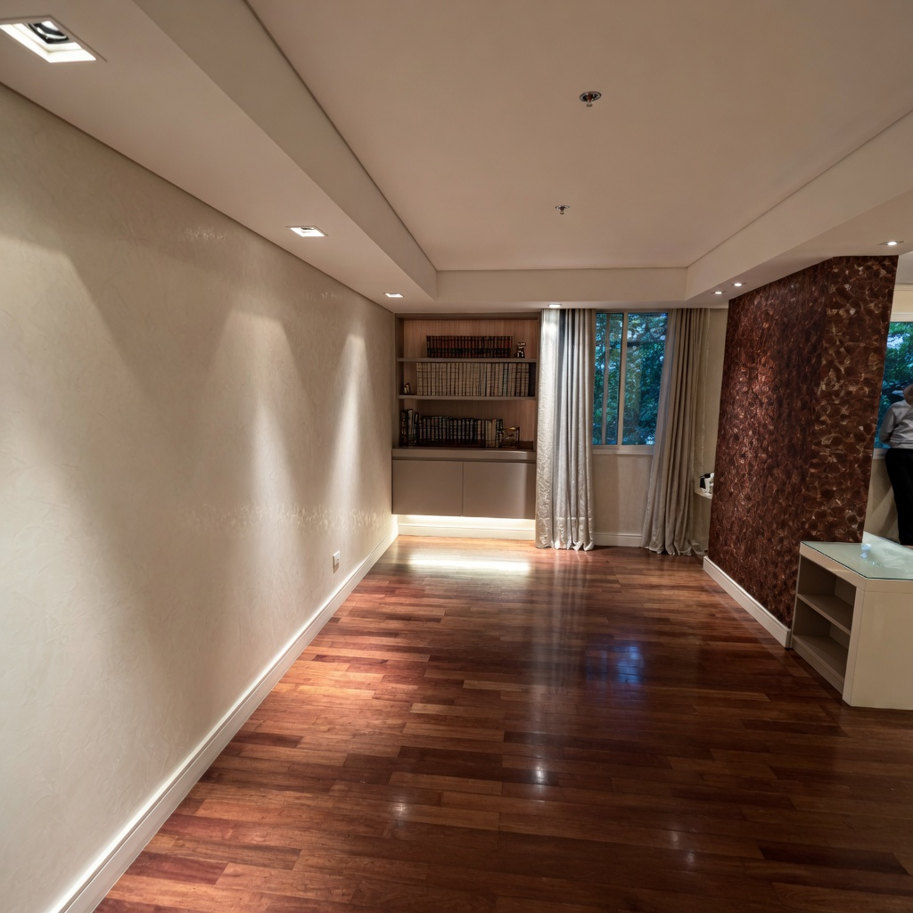 Piso de madeira restaurado 1